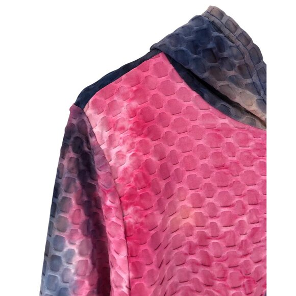 Jolie & Joy Girls Youth Large Colorful Cropped Full Zip Hoodie Jacket Tie Dye - Picture 4 of 11